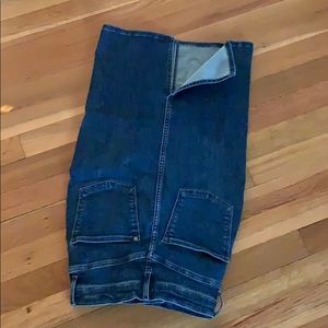 Stretchy Denim pencil skirt H&M , side 0